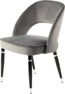 Stuhl Courtney 525 2er-Set Grau / Silber