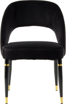 Stuhl Courtney 525 2er-Set Schwarz / Gold