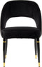 Stuhl Courtney 525 2er-Set Schwarz / Gold