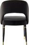 Stuhl Courtney 525 2er-Set Schwarz / Gold