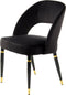 Stuhl Courtney 525 2er-Set Schwarz / Gold