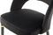 Stuhl Courtney 525 2er-Set Schwarz / Gold