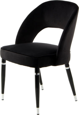 Stuhl Courtney 525 2er-Set Schwarz / Silber