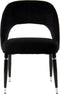 Stuhl Courtney 525 2er-Set Schwarz / Silber