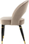 Stuhl Courtney 525 2er-Set Taupe / Gold