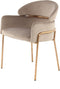 Stuhl Elva 125 Taupe / Roségold