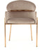Stuhl Elva 125 Taupe / Roségold