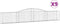 vidaXL - Schanskorven - 9 - st - gewelfd - 400x30x60/80 - cm - ijzer