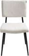 STURGIS - Eetkamerstoel set van 2 - Off-white - Corduroy