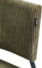 STURGIS - Eetkamerstoel set van 2 - Olijfgroen - Corduroy