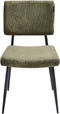 STURGIS - Eetkamerstoel set van 2 - Olijfgroen - Corduroy