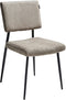 STURGIS - Eetkamerstoel set van 2 - Taupe - Corduroy