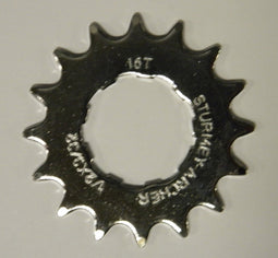 Sturmey Archer Cassette Tandwiel 16t 3/32 Plat Zilver