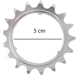 Sturmey Archer Tandwiel Opsteek 17t 3/32 Plat Zilver