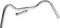 Stuur met stuurpen Oud Hollands 545 mm breed/Quill-Lengte 230 mm - CHROOM