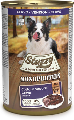 Stuzzy Monoproteïn Hert - Hond - Natvoer - Volledig voer - 6 x 400 gr