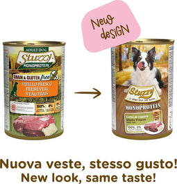 Stuzzy Monoproteïn Kalf - Hond - Natvoer - Volledig voer - 6 x 400 gr