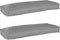 vidaXL - Ligbedkussens - voor - Bank - 2 - stuks - Grijs - 100x40x8 - cm - Oxford - Stof