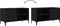 vidaXL - Platenkast - Zwart - Eiken - 84,5x38x48 - cm - Gemaakt - uit - Geengineerd - Hout