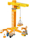 Small Foot - Houten Kraan Bouwplaats met Accessoires, 14dlg.
