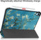 Lunso - Geschikt voor iPad 10 (2022) - Tri-Fold Bookcase hoes - Van Gogh Amandelbloesem