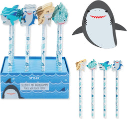 Stylex 24 potloden met haai gum 42142.