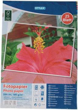 Stylex 25 vel fotopapier A4 180 g/m3 40832