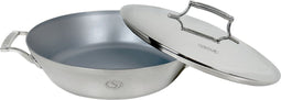 Saveur Selects Voyage - Hapjespan 30 cm - Tri-ply RVS - Antikleef - Met deksel - Vaatwasserbestendig - Ovenbestendig tot 260°C - Geschikt voor alle warmtebronnen