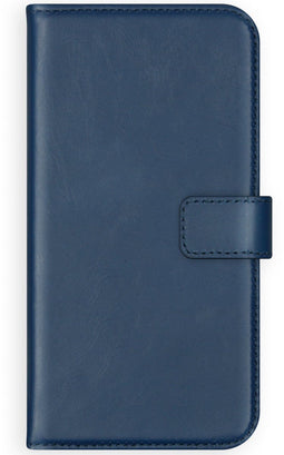 Selencia Galaxy A21s - Echt Lederen Bookcase - Ruimte voor 3 pasjes - Blauw
