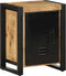 vidaXL - Nachtkastje - 40x30x51 - cm - massief - ruw - mangohout