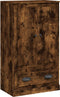 vidaXL - Hoge - kast - 60x35,5x103,5 - cm - bewerkt - hout - gerookt - eikenkleurig