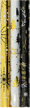 Metallic Cadeaupapier - Set van 3 Rollen - 2m x 70cm - Multikleur