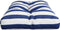 vidaXL - Palletkussen - gestreept - 80x40x12 - cm - stof - blauw - en - wit