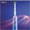 Oral-B Pro 3 - 3000 Cross Action - 3 poetsstanden - Blauw (1 stuk)