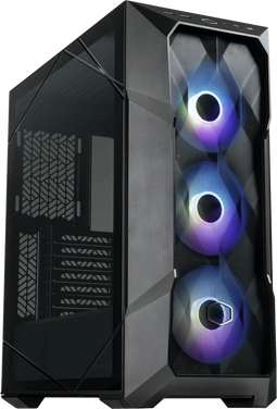Cooler Master MasterBox TD500 Mesh V2 - Tower Behuizing - Gehard glas - Zwart