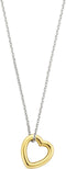 TI SENTO Dames Ketting - 925 zilver - Zilver geel verguld - Maat 42 - 34022SY