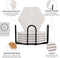Castagnola Onderzetters - Keramisch met Kurk - Set van 6 - Offwhite (6 stuks)