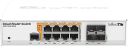 MikroTik CRS112-8P-4S-IN - Managed Switch - 8x PoE+ 802.3at 1Gbps - 4x SFP