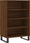 vidaXL - Hoge - kast - 57x35x90 - cm - bewerkt - hout - bruin - eikenkleur