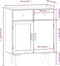 vidaXL - Dressoir - met - lades - 60x30x75,5 - cm - bewerkt - hout