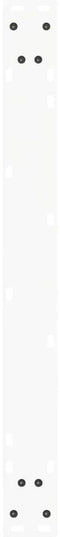 vidaXL - Eettafelpoten - 2 - st - V-vormig - 80x(72-73,3) - cm - staal - wit