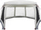 vidaXL - Zwembadtent - met - uitneembare - buiten- - gaaswanden - 670x590 - cm - grijs