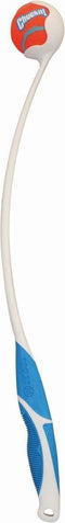 Chuckit! Pro Ball Launcher - 63 cm - Werpstok - Ballenwerper - Hondenspeelgoed - Incl. Tennisbal Medium - ø 6 cm - Kunststof - Wit/Blauw