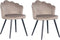 PoleWolf - Crown stoel - Zand Wit - Actie - Set van 2
