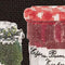Thea Gouverneur - Borduurpakket met telpatroon - 3047.05 - Voorgesorteerde DMC Garens - Jampotjes - Zwart Aida - 12 cm x 35 cm - DIY Kit