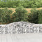 vidaXL - Schanskorven - 3 - st - gewelfd - 400x30x60/80 - cm - ijzer