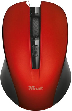 Trust Mydo - Draadloze muis - Stille knoppen - Rood