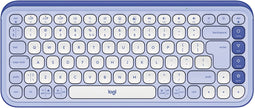 Logitech POP Icon Keys - Draadloos Bluetooth Toetsenbord - Comfortabel Typen en Aanpasbare Action Keys - Lila/Wit