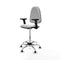 Piqueras y Crespo B2D05RT - Bureaustoel - Hoogteverstelbaar met armleuning - Wit