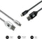 SUBBLIM PACK 2 CABLES USB TIPO USB-C-A 3.0 1 M BLACK/SILVER USB-kabel USB C USB A Aluminium, Zwart, Grijs, Wit